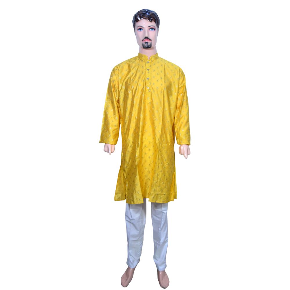 YELLOW FLORAL KURTA SET