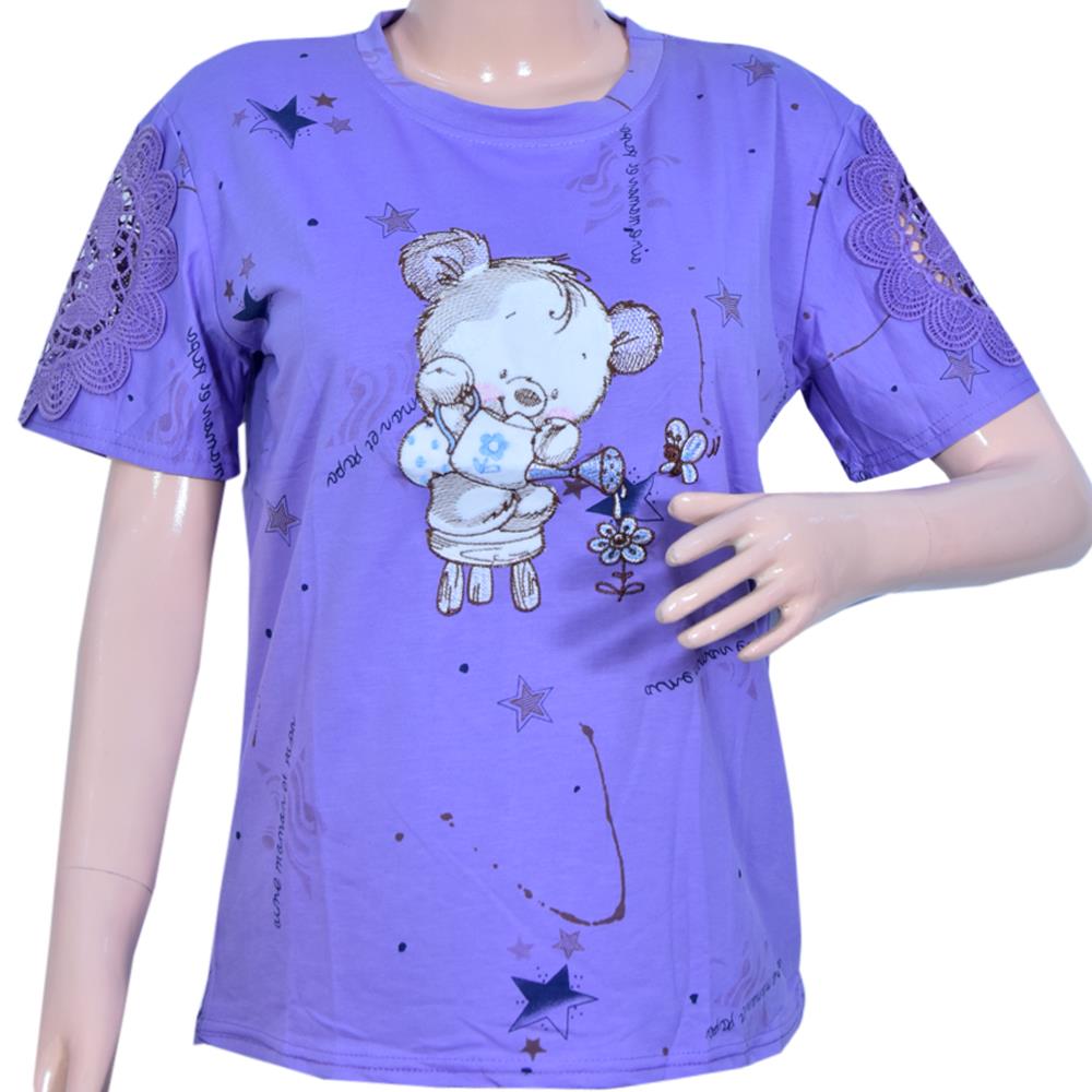 PURPLE COLOURED TEDDY TOP